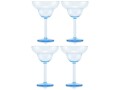 Bodum Outdoor-Martiniglas Oktett 250 ml, Blau, 4 Stück