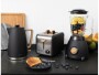 FURBER Wasserkocher, Standmixer und Toaster Set Chaplin Schwarz