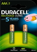DURACELL  Recharge Ultra PreCharged DX2400 AAA, 850 mAh, 1.2V 2