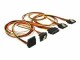DeLock Stromkabel SATA - 4x SATA gewinkelt 50 cm