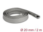 DeLock Kabelschlauch 2 m x 20 mm Grau, Detailfarbe