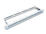 Wirewin Patchpanel 24 Port, Keystone, 1HE 19"-Rack Grau, Montage