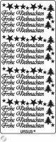 URSUS     URSUS Kreativ Sticker 59110059 Frohe Weihnachten silber