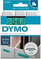 DYMO Schriftband D1 schwarz/grün S0720590 12mm/7m, Kein