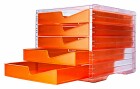 Styro Schubladenbox Swingbox NEONline Orange, Anzahl