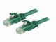 StarTech.com - 15m CAT6 Ethernet Cable, 10 Gigabit Snagless RJ45 650MHz 100W PoE Patch Cord, CAT 6 10GbE UTP Network Cable w/Strain Relief, Green, Fluke Tested/Wiring is UL Certified/TIA - Category 6 - 24AWG (N6PATC15MGN)