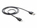 DeLock Delock Easy-USB2.0-Kabel A-MiniB: 1m, USB-A