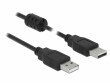 DeLock USB-2.0-Kabel USB A - USB A 3 m