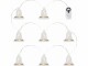 Sirius Weihnachtslichterkette Tiffany Glocke, 8 × Lampen, Gold