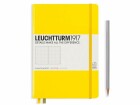 Leuchtturm Notizbuch Medium A5, Dot, 2-teilig, Zitrone, Bindungsart