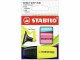 STABILO Textmarker Boss Mini 3 Stück, Blau/Gelb/Pink, Kartonetui