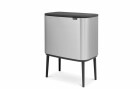 Brabantia Recyclingbehälter Bo Touch Bin 36 l, Silber, Material