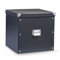 ZELLER Aufbewahrungsbox 35l 17635 schwarz 33.5x33x32cm, Kein