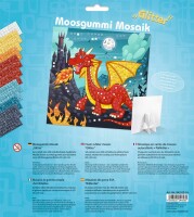 URSUS     URSUS Moosgummi Mosaik 8420016 Glitter Drache 25x25cm