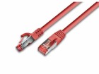 Wirewin Patchkabel Cat 6A, S/FTP, 0.25 m, Rot
