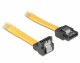 DeLock SATA2 Kabel intern 30cm mit Metal Clip gelb,