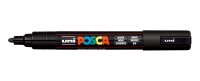 UNI-BALL  Posca Marker 1,8-2,5mm PC-5M BLACK schwarz, Rundspitze, Kein
