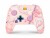 Image 0 Power A Enhanced Wireless Controller Princess Peach Plaid