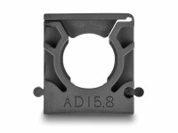 DeLock Kabelschlauchhalter 15.8 mm, 8 Stück, Schwarz, Produkttyp