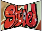 HERMA Ordner Graffiti Style A4 7 cm, Hellgelb, Zusatzfächer