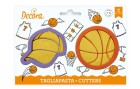 Decora Guetzli-Ausstecher-Set 2 Stück, Basketball, Detailfarbe