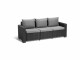 AlliBERT California 3er Sofa, Graphit, inkl. Kissen, Material