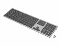 Digitus - Tastatur - kabellos - 2.4 GHz - QWERTZ - Deutsch - Grau