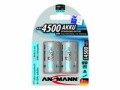 Ansmann Akku 2x C 4500 mAh, Spannung: 1.2 V