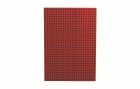 PaperOh Notizbuch Quadro A4, Blanko, Rot mit schwarzen Quadraten