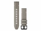 GARMIN Armband QuickFit, 20 mm Velour/Grau, Farbe: Grau