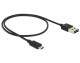 DeLock Easy USB2.0 Kabel, A - MicroB, 50cm, SW