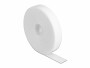 DeLock Klettband 5m x 20mm Weiss, Breite: 20 mm