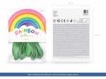 Partydeco Luftballon Uni Rainbow Pastel 10 Stück, Grün,