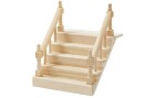 HobbyFun Mini-Utensilien Treppe mit Handlauf, Detailfarbe: Nature