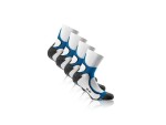 Rohner Socks Runningsocken Blau/Weiss 2er-Pack, Grundfarbe: Weiss, Blau