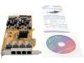 EXSYS Netzwerkkarte EX-6074POE-2 4x 1Gbps PCI-Express x1