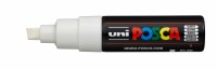 UNI-BALL  Posca Marker 8mm PC-8K WHITE weiss, Keilspitze, Kein
