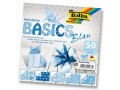 Folia Faltblätter Basics Blau, Papierformat: 15 x 15