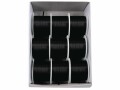 GOLDINA Satinband 3 mm x 10 m, Schwarz, Breite