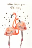 ABC Geburstagskarte Flamingo 1120004400 B6, Kein