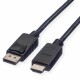 ROLINE    DisplayPort-HDMI Kabel - 11.04.578 Black, ST/ST, 1080p         1m