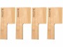 Nouvel Raclette-Spachtel Knife 4 Stück, Braun, Materialtyp: Holz