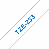 Brother PTOUCH Band, laminiert blau/weiss TZe-233 PT-1280VP 12 mm