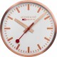 MONDAINE  Wanduhr                  400mm - A995.17SB weiss/rosegold