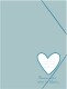 ANCOR     Gummibandmappe              A4 - 117769    B'LOG SWEET BLUE, Hearts