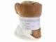 COCON Decke Fleece Sherpa 150 x 200 cm, Taupe-Weiss