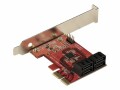 STARTECH .com SATA PCIe Card, 4 Port PCIe SATA Expansion