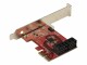 STARTECH 4-PORT SATA PCIE CARD - 6GBPS . NMS NS ACCS