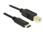 DeLock USB2.0 Kabel, C- B, 0.5m schwarz, Typ