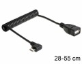 DeLock USB OTG Spiralkabel 28-55cm (On the